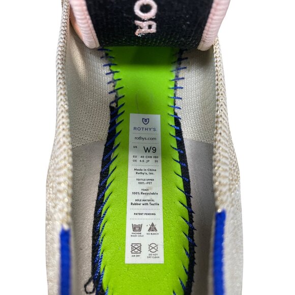 Rothys Womens Beige Eco Friendly Knit Ballet Flats shoes Sz 9 SKU 9483 - Picture 6 of 16